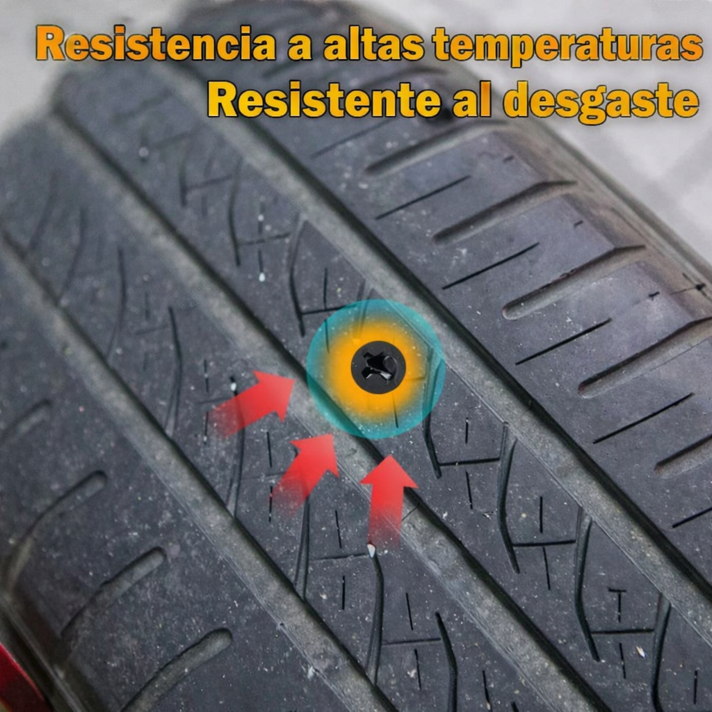 Kit Reparación Neumáticos - Parches Pinchazos Universal