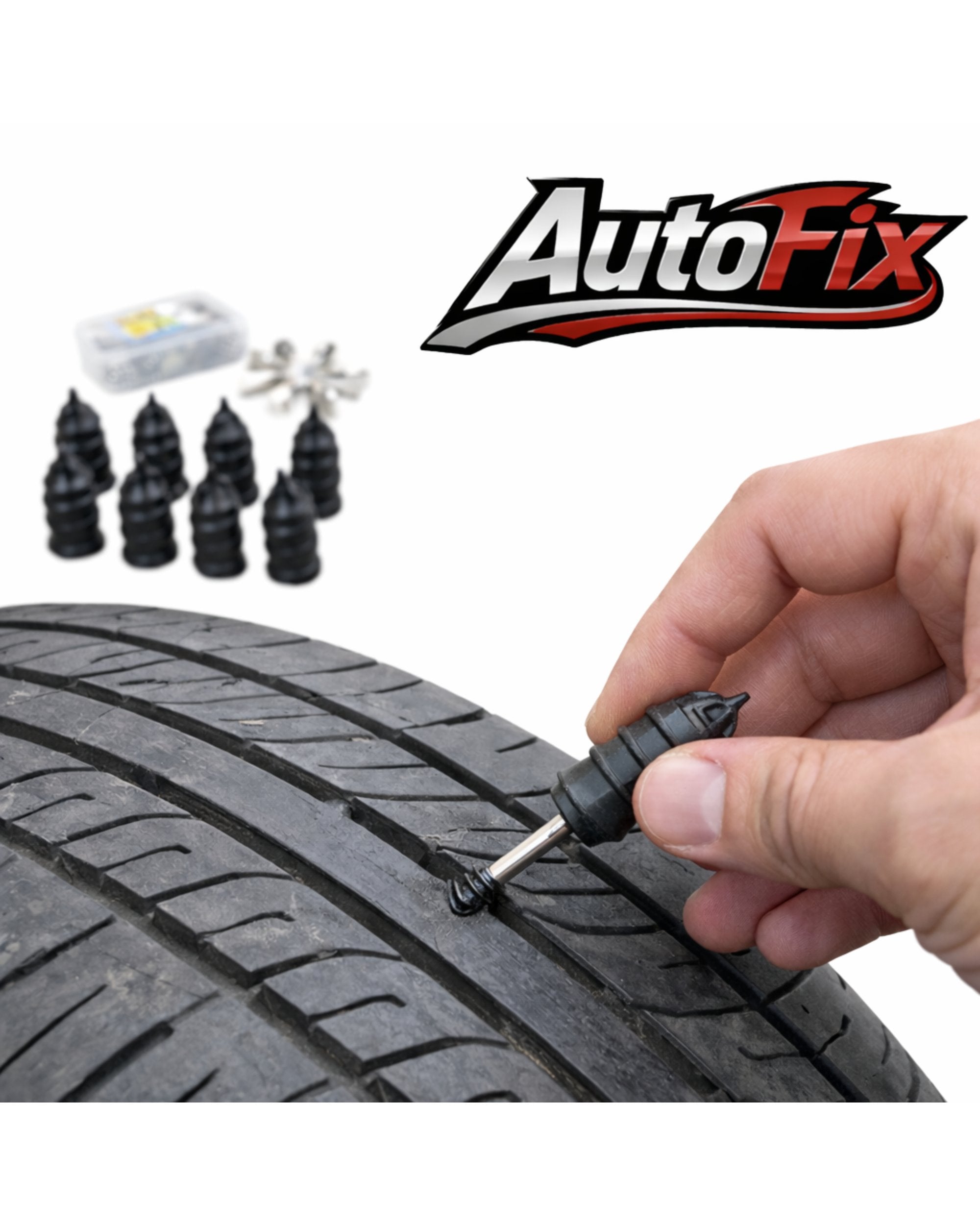 Kit Reparación Neumáticos - Tornillos Antipinchazos Universal