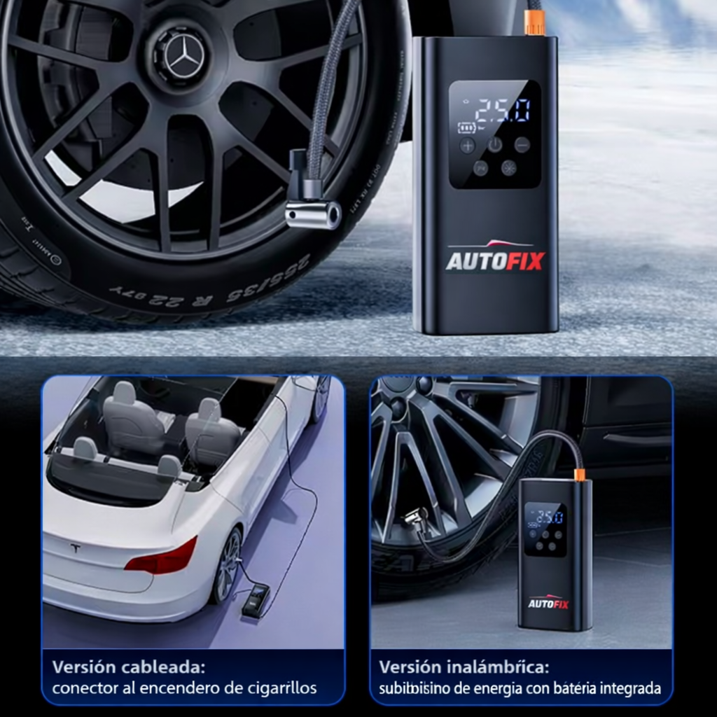 Compresor Aire Inalámbrico 12V 150PSI - Inflador Portátil